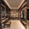 3D Luxury Walk-in Closet Interior – Modern Dressing Room Design_106914533