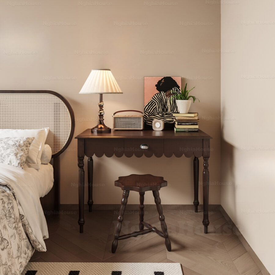 Free 3D Model Bedroom Desk and Stool | Model 3dsMax Interior Phòng Ngủ