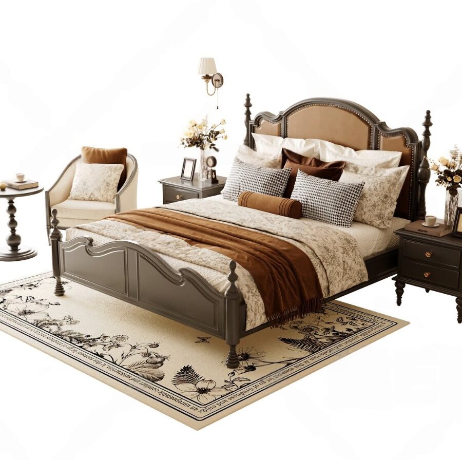 3D Model - Classic Bedroom Furniture Set_104884841 CR