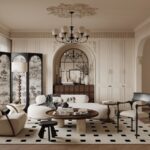 3D Model - Classic Living Room Interior with Modern Furniture108618354_CR