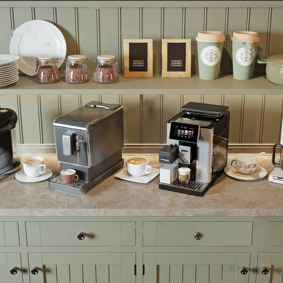 3D Model - Coffee Machines & Kitchen Appliances for Interior Design_ID114383246