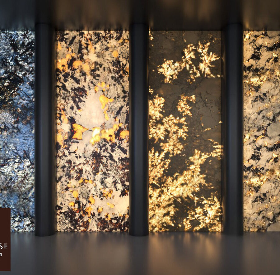 3D Model - Decorative Backlit Stone Wall Panels_117401296