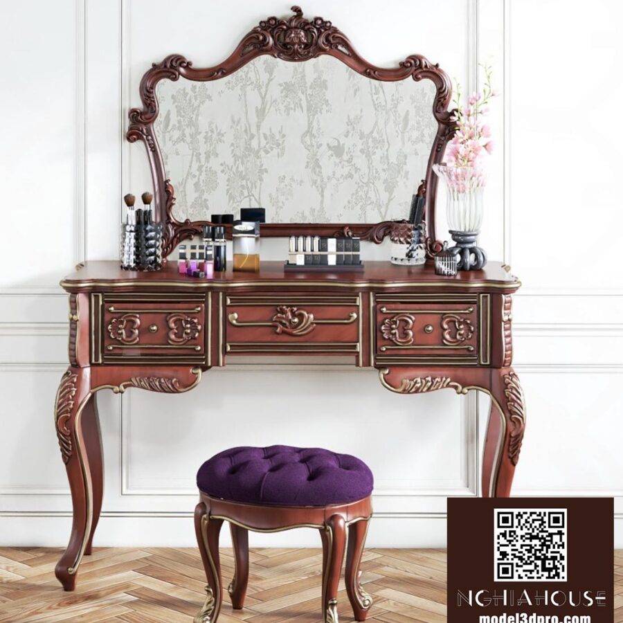 3D Model Dressing Table – 3ds Max Vray Render_712190