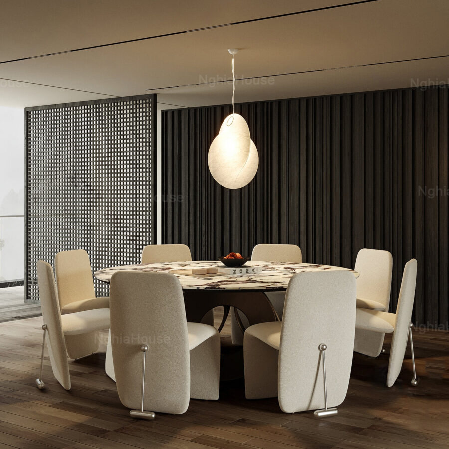 3D Model Modern Dining Room with Round Table - 3ds Max_102456723