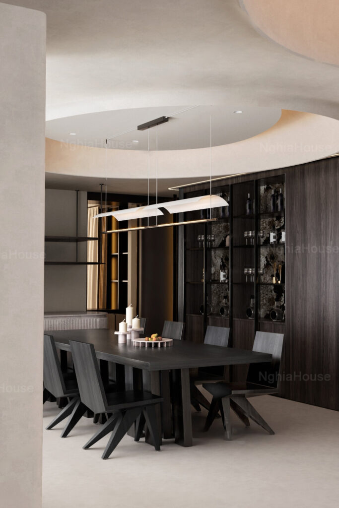 3D Model Modern Dining Room with Round Table - 3ds Max_109796685 - 3D ...