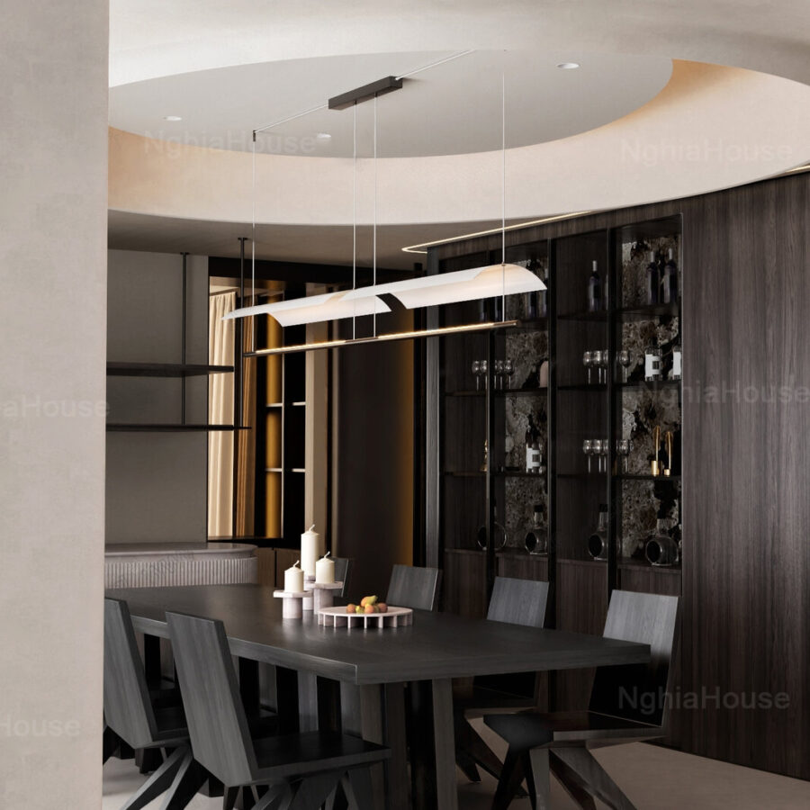 3D Model Modern Dining Room with Round Table - 3ds Max_109796685