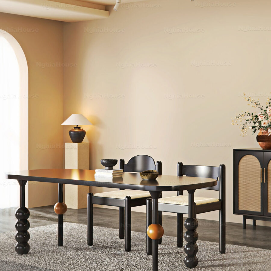 3D Model Modern Dining Table and Chairs Set - 3ds Max_115760988