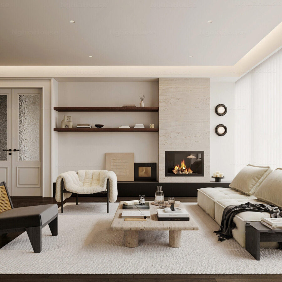 3D Model Modern Living Room – 3ds Max V-Ray Interior Scene_4358