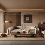 3D Model - Modern Minimalist Living Room Interior Design_HCI4803715489660 CR