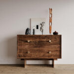 3D Model - Modern Wooden Sideboard Cabinet with Decor_IDS767341-VR