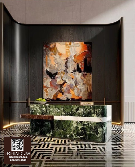 3D Model Reception Desk Interior_HJI4803719335816 CR