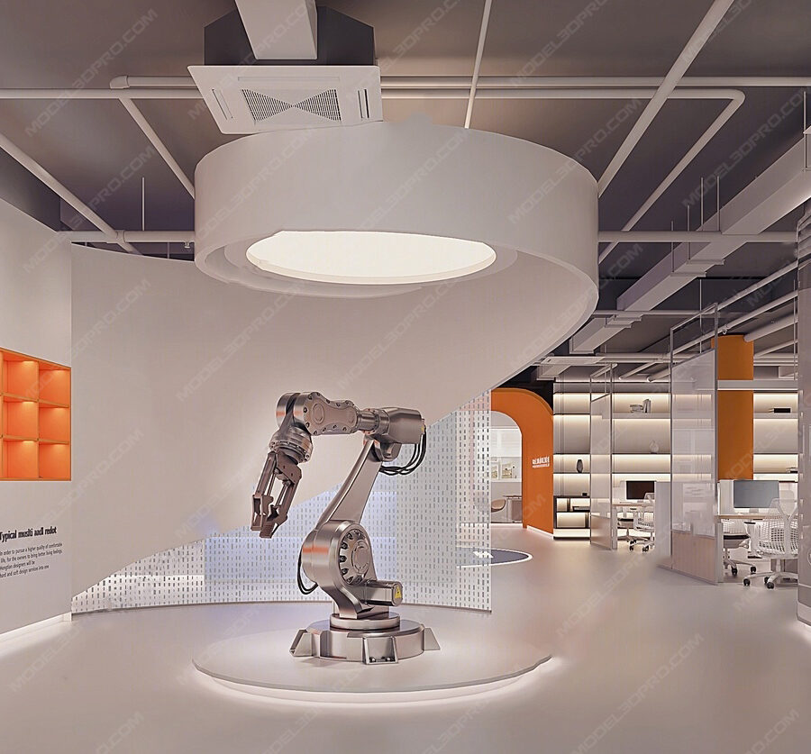 3D Model Robotic Showroom_1125954918