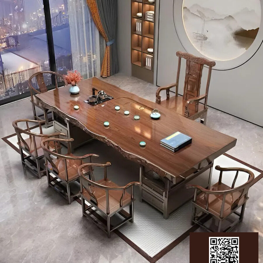 Free 3D Model Tea Room Table and Chairs | Model Nội Thất Phòng Trà 3dsMax