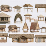 3D Model - Tropical Bamboo & Thatched Roof Houses Collection_HCI4803718419625 VR