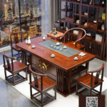 Free 3D Model Wooden Tea Table Set | Bộ Bàn Ghế Trà Gỗ 3D