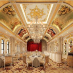 3D Model – Luxury European Palace Restaurant Interior  3ds Max Vray