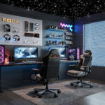 3D Model – Modern Gaming Room Setup Vray Render