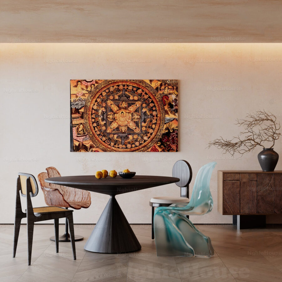 3D Models – Wooden Dining Table & Chairs Set_6337