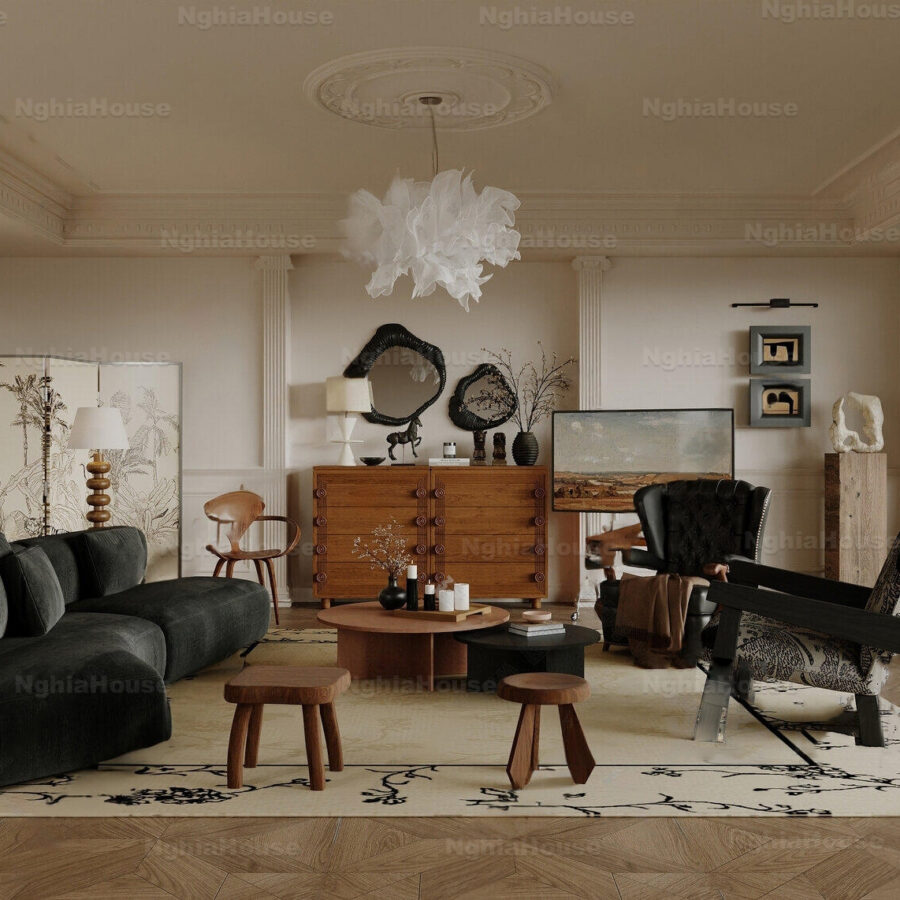 3ds Max Model – Classic Living Room Interior Scene Corona Render_101474080