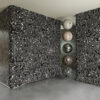 Abstract Black & White Wall Texture with Spherical Materials