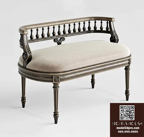 Classic Wooden Bench – Free 3ds Max Model Corona Render_7163