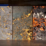 Golden Marble Wall Texture with Lighting Effect_HCI4803714784363
