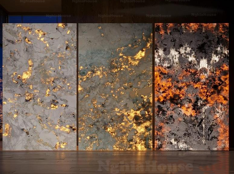 Golden Marble Wall Texture with Lighting Effect_HCI4803714784363