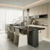 Modern Kitchen with Dining Island - 3ds Max Model_1160671060