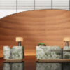 Modern Luxury Reception Desk with Curved Wall - 3ds Max Model_HCI4803714540318