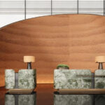 Modern Luxury Reception Desk with Curved Wall - 3ds Max Model_HCI4803714540318