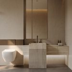 Modern Minimalist Bathroom Interior – 3D Model