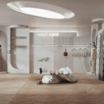 Modern Minimalist Fashion Store Interior - 3D Model_ID12138057