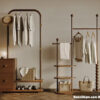 Wooden Clothes Rack and Storage Unit - 3ds Max Model (V-Ray)_HJI4803712936766