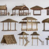 3D Models – Tropical Huts & Thatched Roof Pavilions_2450 VR