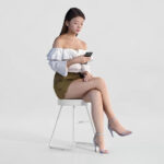 3D Woman Sitting on Chair with Smartphone – Free 3ds Max Model (V-Ray)_13469
