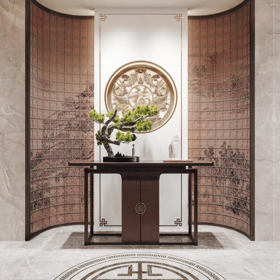 3ds Max Asian Console Table Scene – Corona Render Interior Model_1615