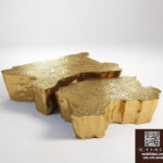 3ds Max Golden Coffee Table Model – Luxury Interior Decor  V-Ray Render_8887