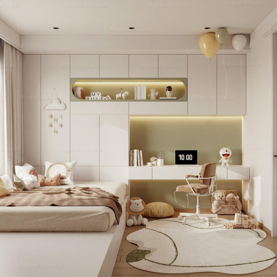 3ds Max Model Corona Render – Modern Kids Bedroom Interior Design_7311