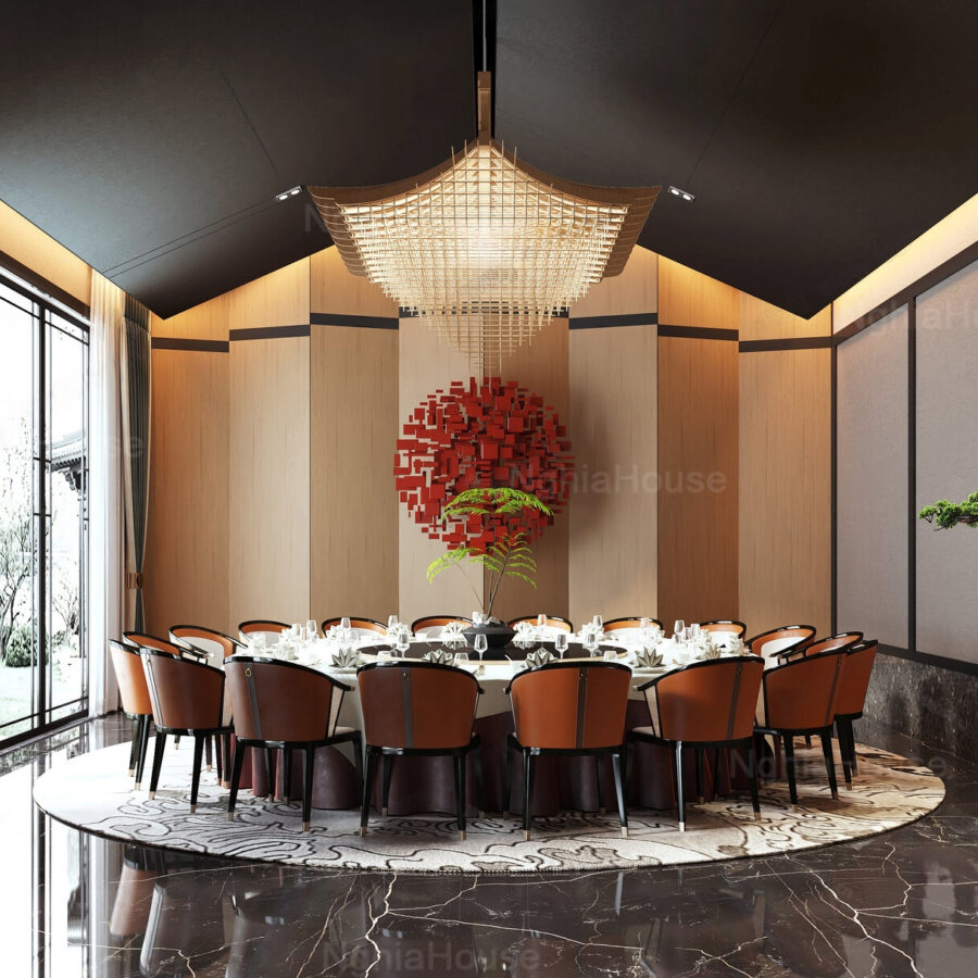 3ds Max Model V-Ray Render – Luxury Dining Room Interior Design_7390