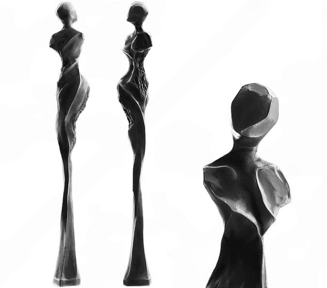 3ds Max Model – Abstract Sculpture Decor Corona Render_9927