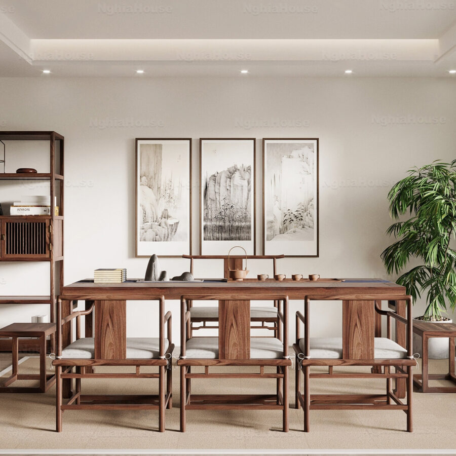 3ds Max Model – Wooden Tea Room Interior V-Ray Render_9162