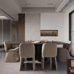 3ds Max Modern Dining Room Scene Corona Render Interior Design Model_3707
