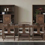 3ds Max V-Ray Model – Asian Wooden Dining Table & Chair Set_0404 VR