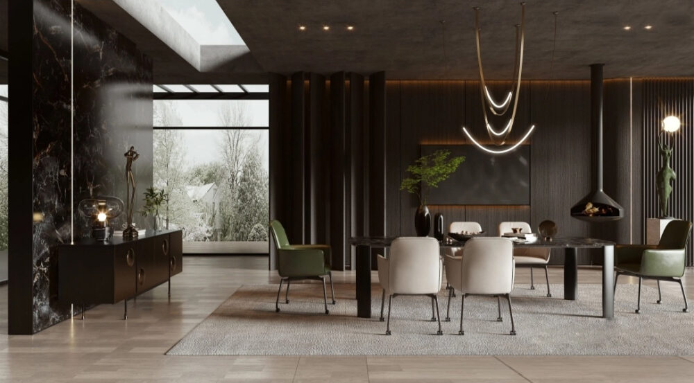 3ds Max Vray – Luxury Dining Room Interior Scene_2135 - 3D Models Pro
