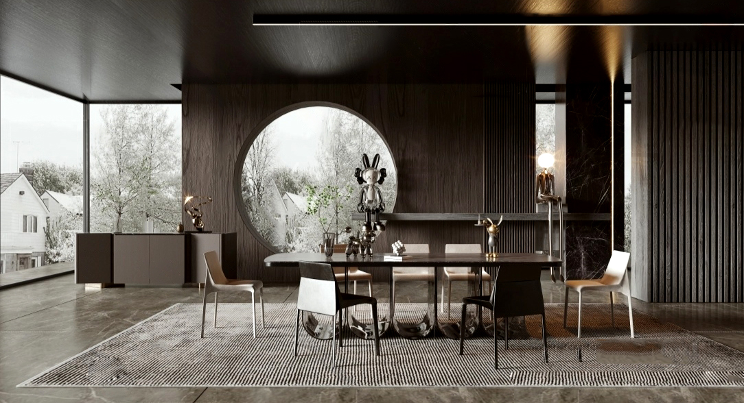 3ds Max Vray – Luxury Dining Room Interior Scene_3045 - 3D Models Pro
