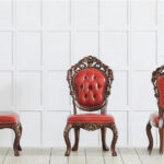 3ds Max Vray Model – Classic Red Leather Chair Set_9523