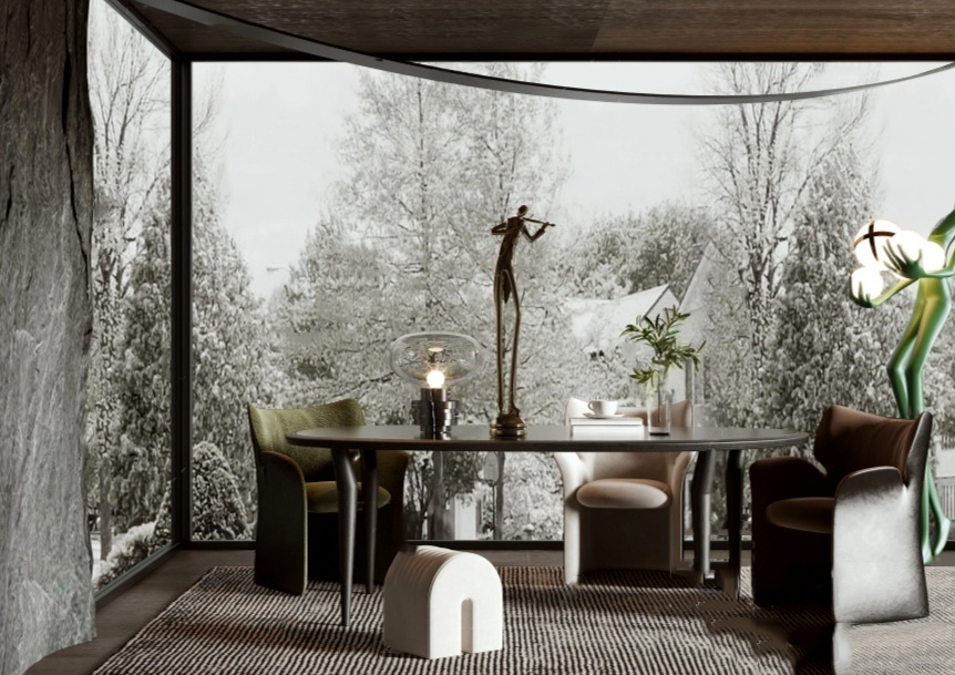 3ds Max Vray – Luxury Dining Room Interior Scene_2115