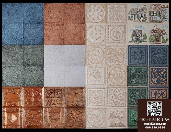 SET 30 Models 3DSMAX-ALL Texture Tile - N329 - Ảnh 21