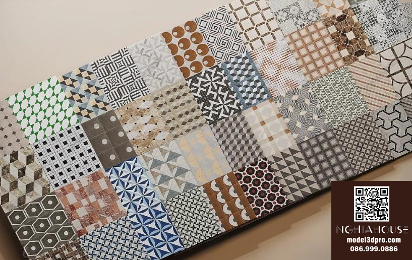 SET 30 Models 3DSMAX-ALL Texture Tile - N329 - Ảnh 29