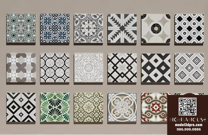 SET 30 Models 3DSMAX-ALL Texture Tile - N329 - Ảnh 9